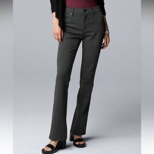 Simply Vera Wang Gray, Flare Trousers